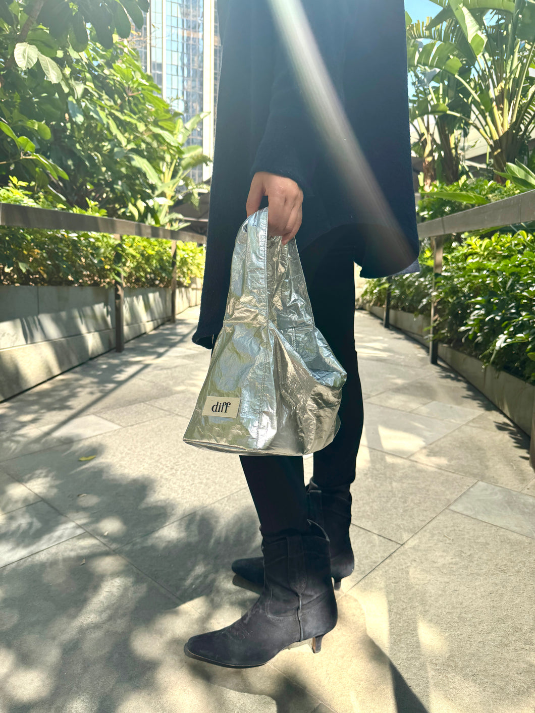 Diff Hobo Shine Bag - Silver