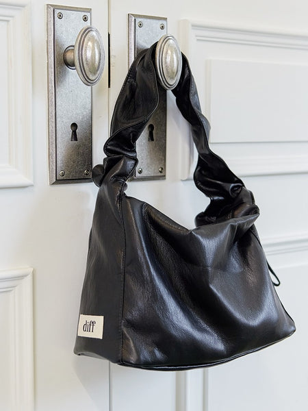 Diff Soft Vegan Leather Bag - Black