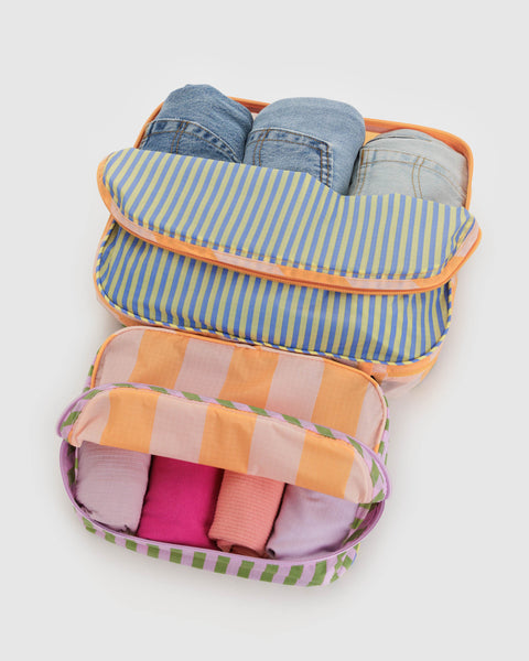 NEW! Packing Cube Set - Hotel Stripes